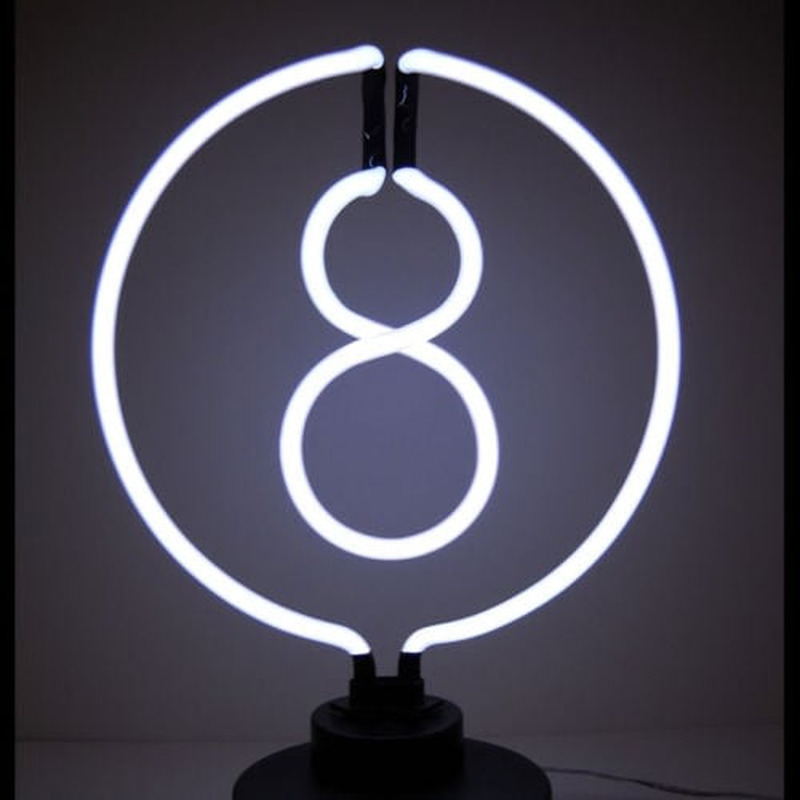 Custom 8 Ball Desktop Neon Sign