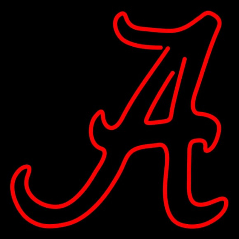 Custom Alabama Crimson Tide Secondary Pres Logo NCAA Neon Sign Neon Sign USA