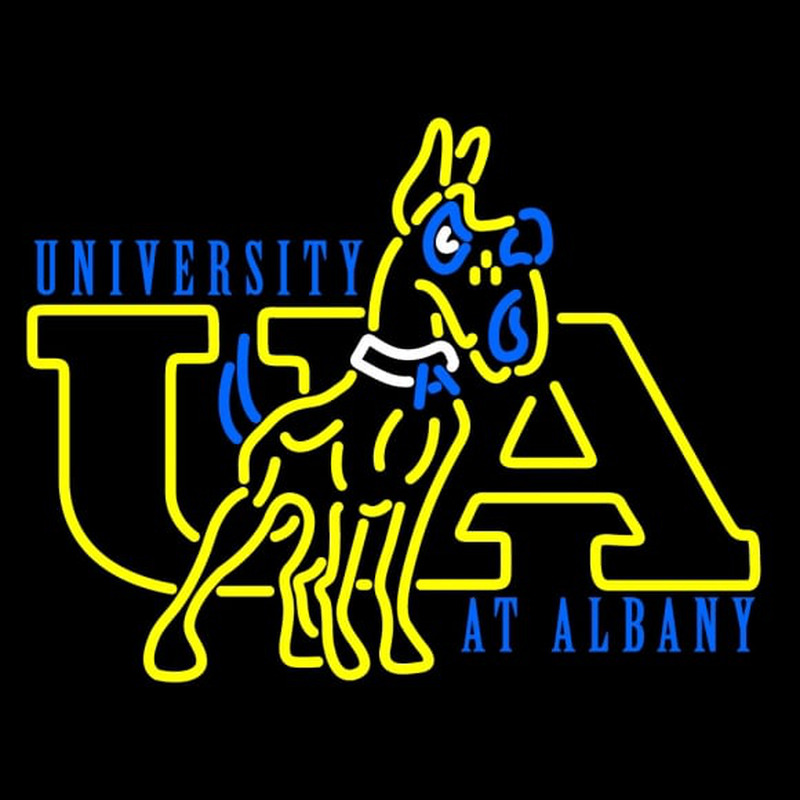 Custom Albany Great Danes Alternate Pres Logo NCAA Neon Sign Neon Sign USA