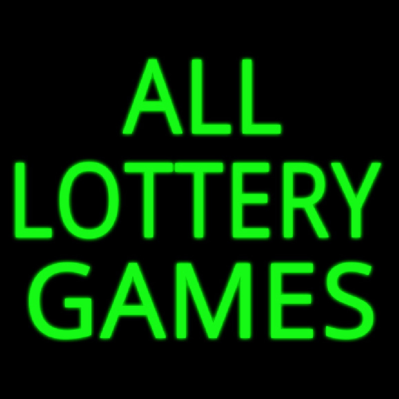 Custom All Lottery Games Neon Sign USA