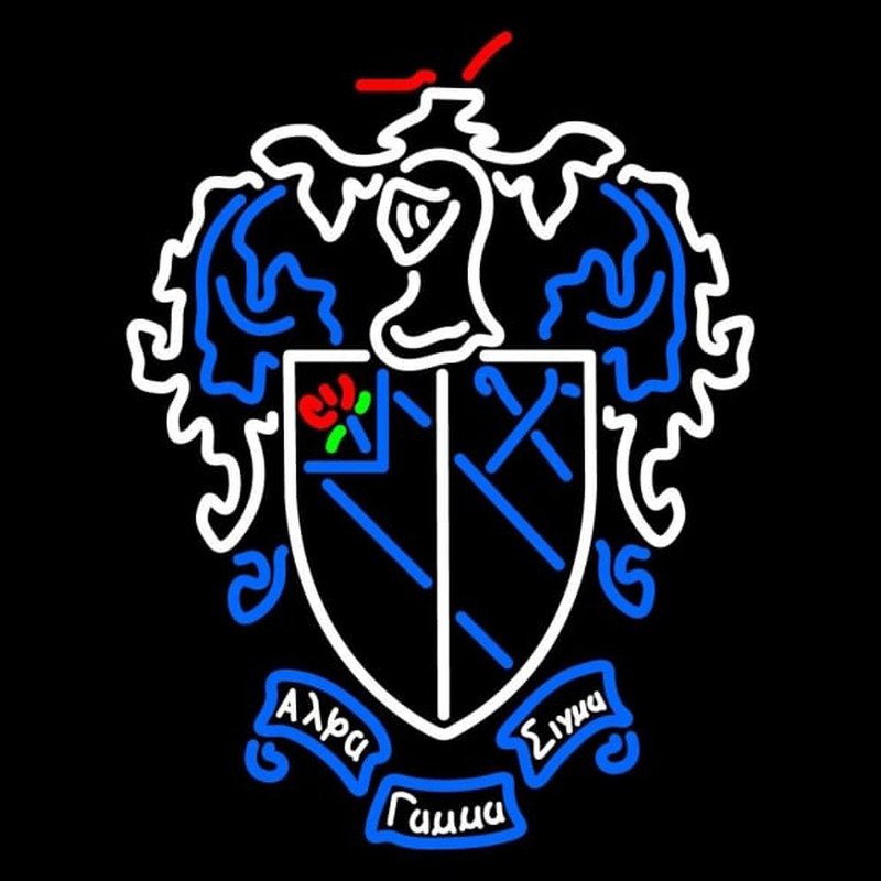 Custom Alpha Gamma Sigma Chapters Logo Neon Sign USA