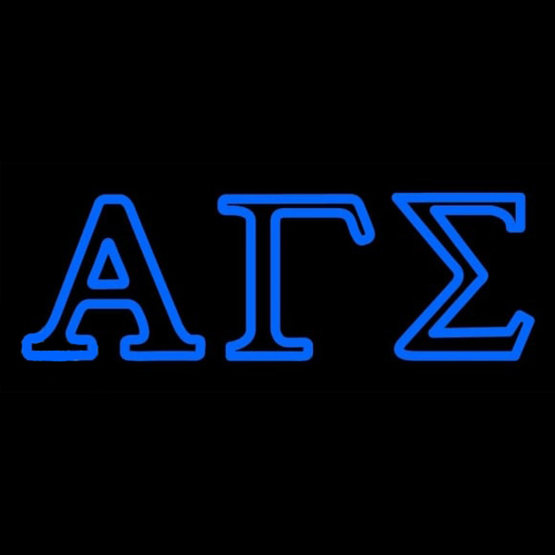 Custom Alpha Gamma Sigma Neon Sign USA