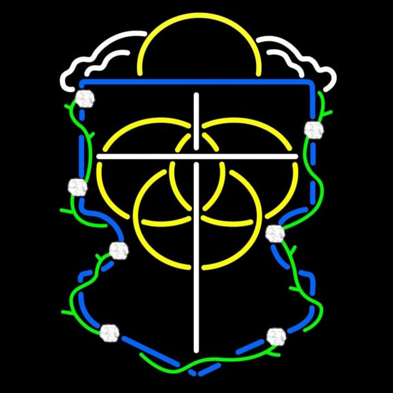 Custom Alpha Omega Epsilon Logo Neon Sign USA