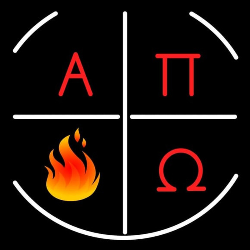 Custom Alpha Pi Omega Logo Neon Sign USA