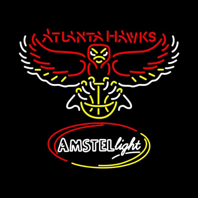 Custom Amstel Light Atlanta Hawks NBA Neon Beer Sign Neon Sign USA