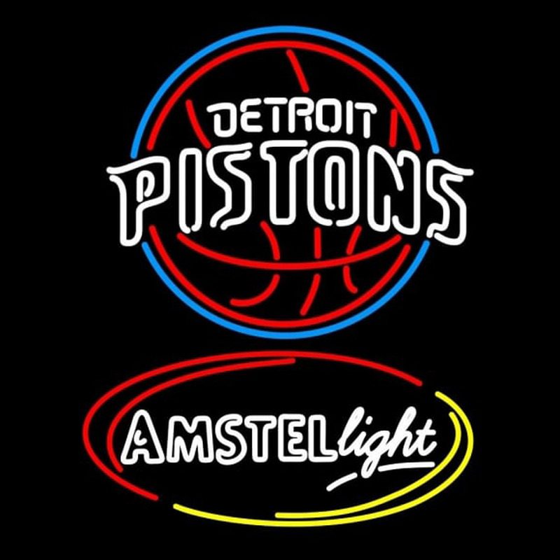 Custom Amstel Light Detroit Pistons NBA Beer Sign Neon Sign USA