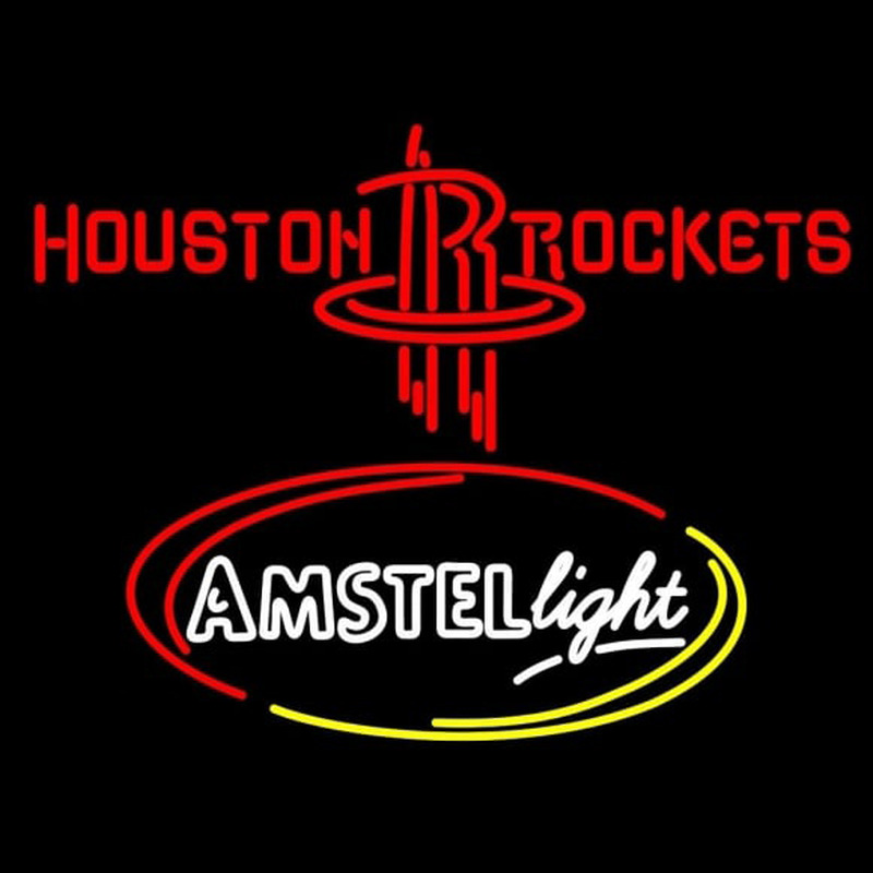 Custom Amstel Light Houston Rockets NBA Beer Sign Neon Sign USA
