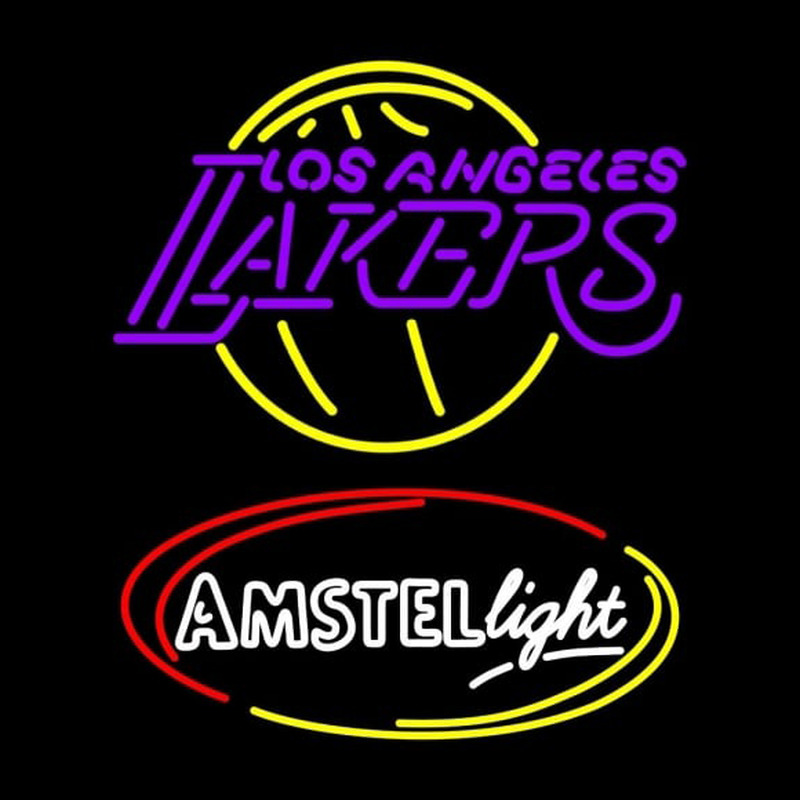 Custom Amstel Light Los Angeles Lakers NBA Beer Sign Neon Sign USA