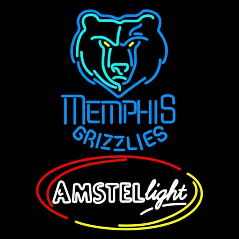 Custom Amstel Light Memphis Grizzlies NBA Beer Sign Neon Sign USA