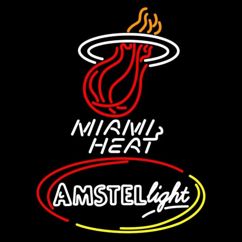 Custom Amstel Light Miami Heat NBA Beer Sign Neon Sign USA