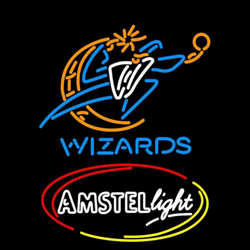 Custom Amstel Light Washington Wizards NBA Beer Sign Neon Sign USA