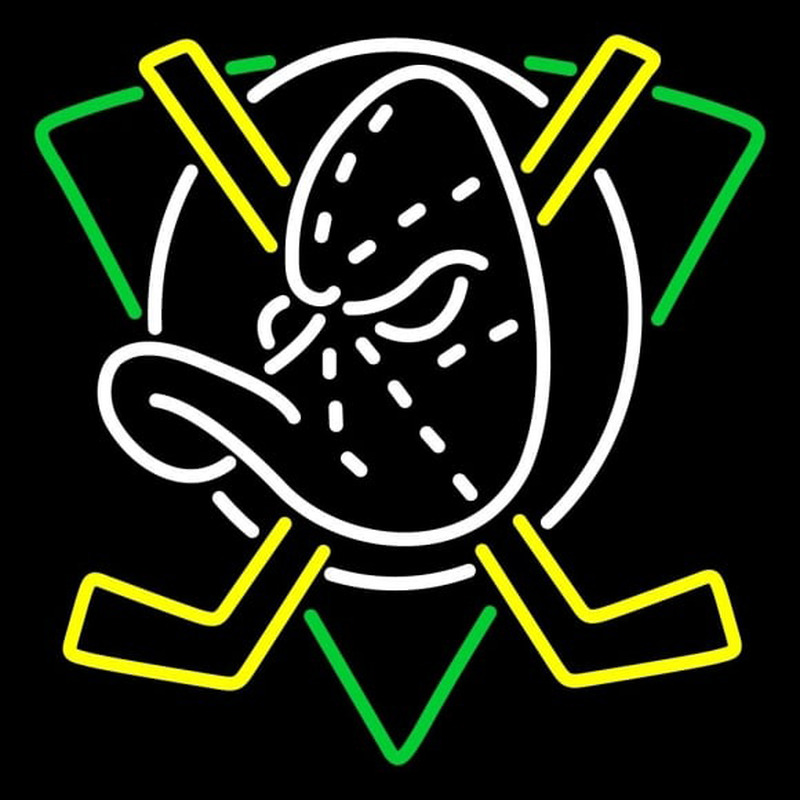Custom Anaheim Ducks Primary 1993 94 2005 06 Logo NHL Neon Sign Neon Sign USA