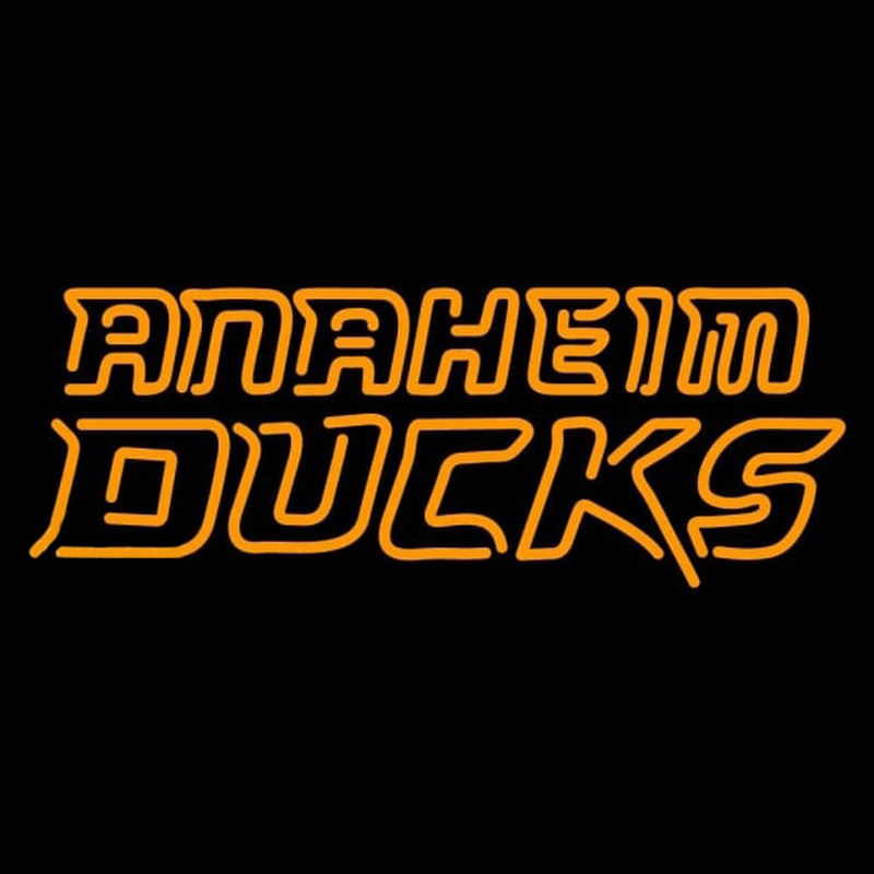Custom Anaheim Ducks Wordmark 2006 07 Pres Logo NHL Neon Sign Neon Sign USA