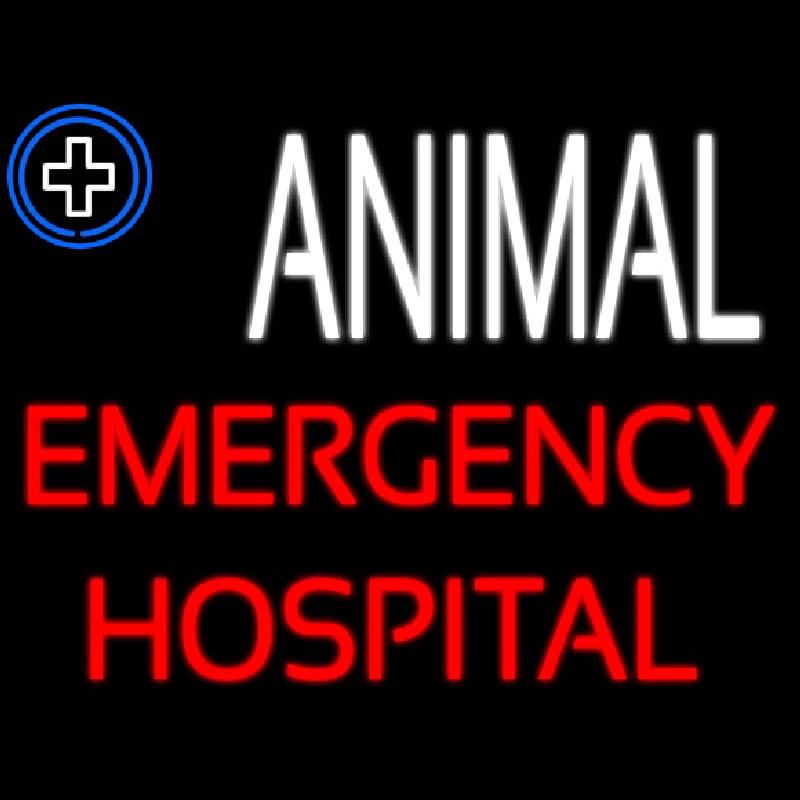 Custom Animal Emergency Hospital Neon Sign USA