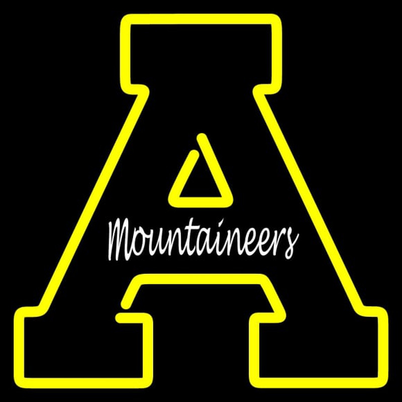 Custom Appalachian State Mountaineers Primary NCAA Neon Sign Neon Sign USA
