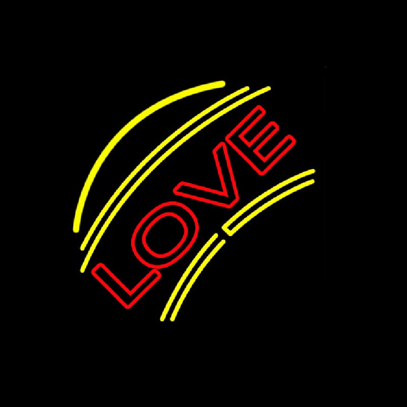 Custom Arc Love With Border Neon Sign USA