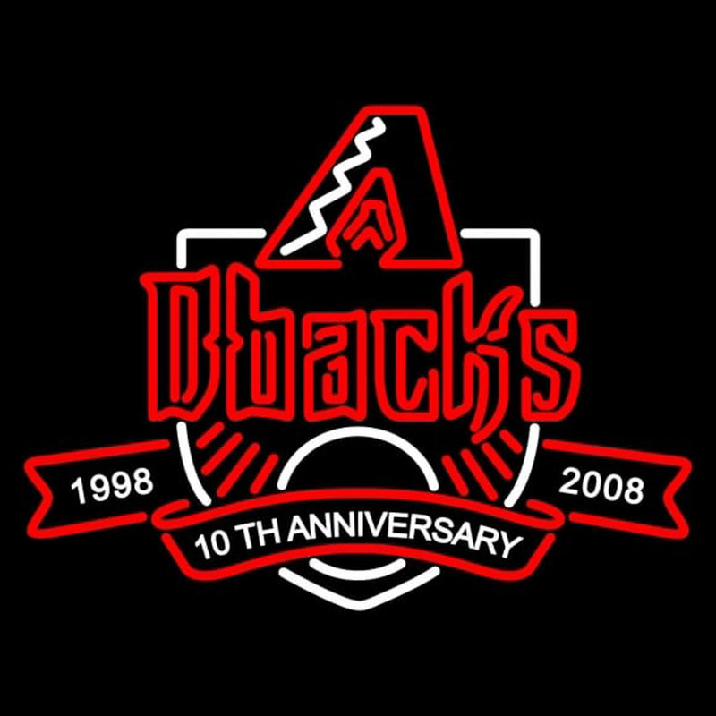 Custom Arizona Diamondbacks Anniversary 2008 Logo MLB Neon Sign Neon Sign USA