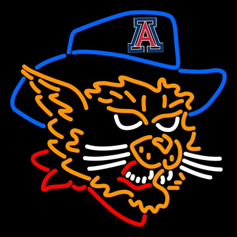 Custom Arizona Wildcats Mascot Pres Logo NCAA Neon Sign Neon Sign USA
