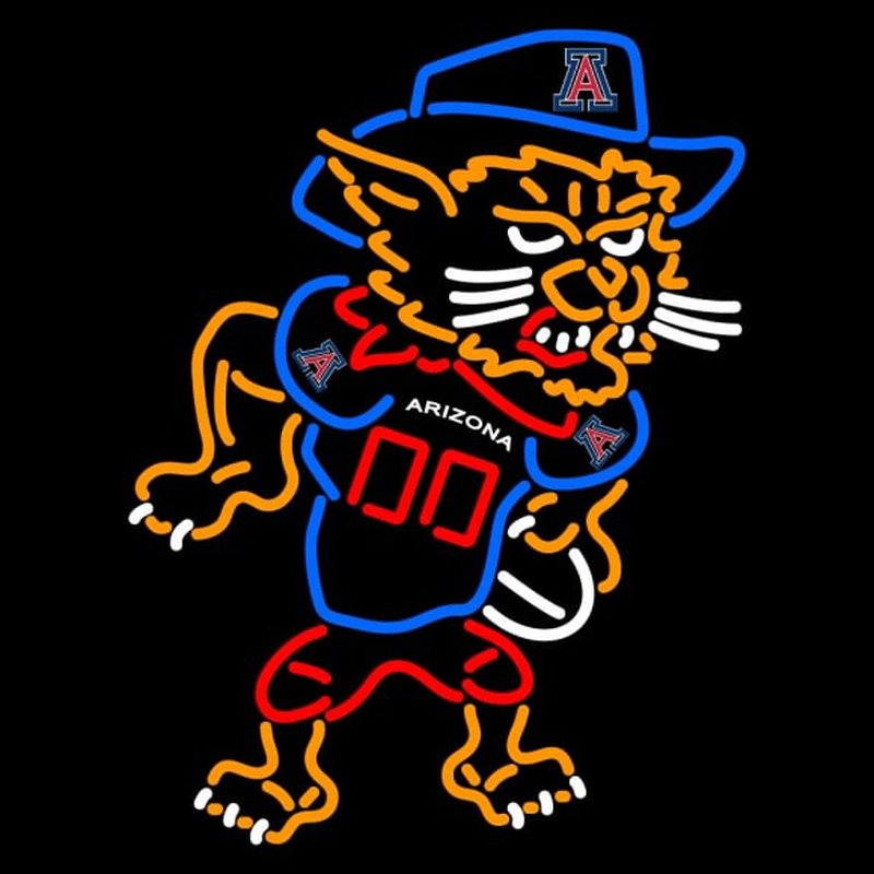 Custom Arizona Wildcats Mascot Pres Logo NCAA Neon Sign Neon Sign USA