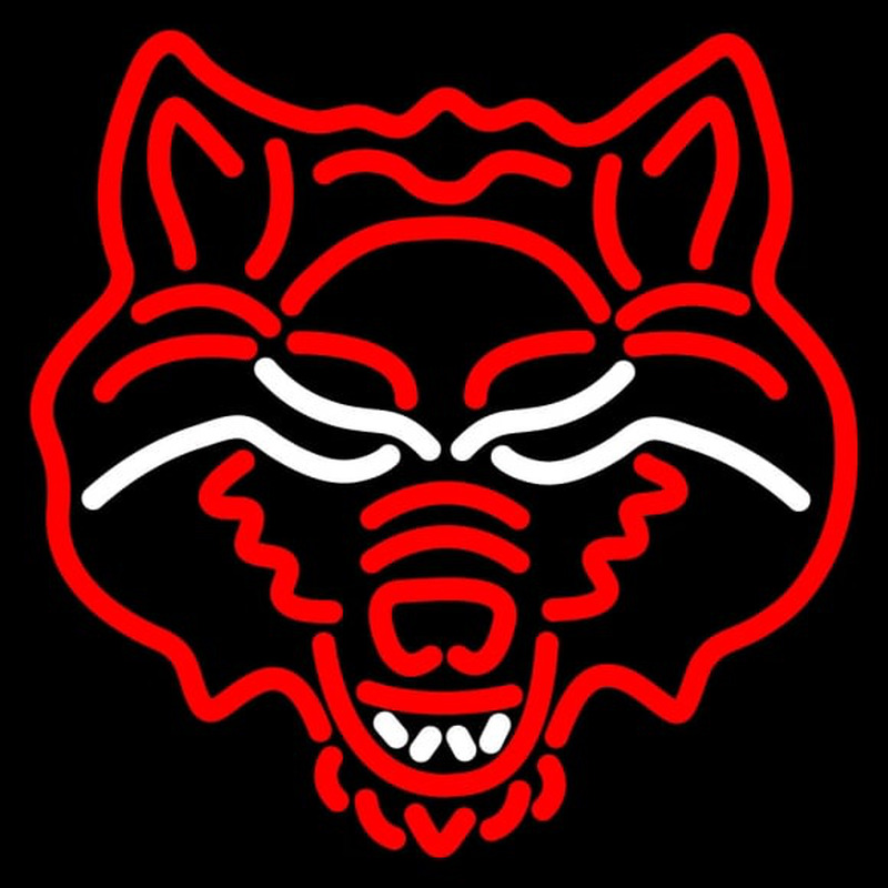 Custom Arkansas State Red Wolves Primary Pres Logo NCAA Neon Sign Neon Sign USA