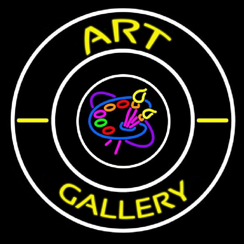 Custom Art Gallery With Logo Neon Sign USA