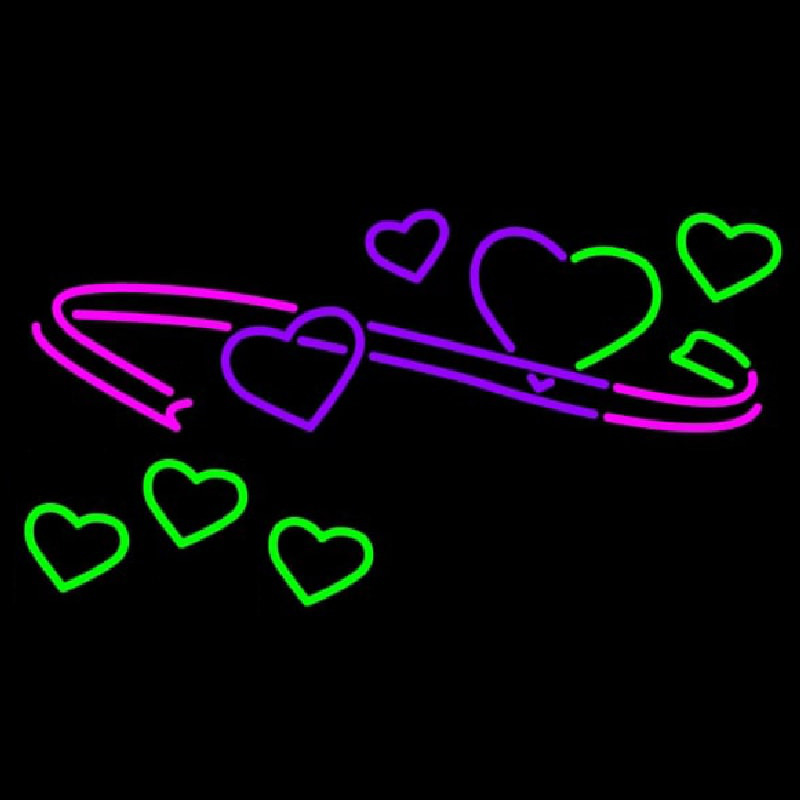 Custom Art Heart Art Line Neon Sign USA