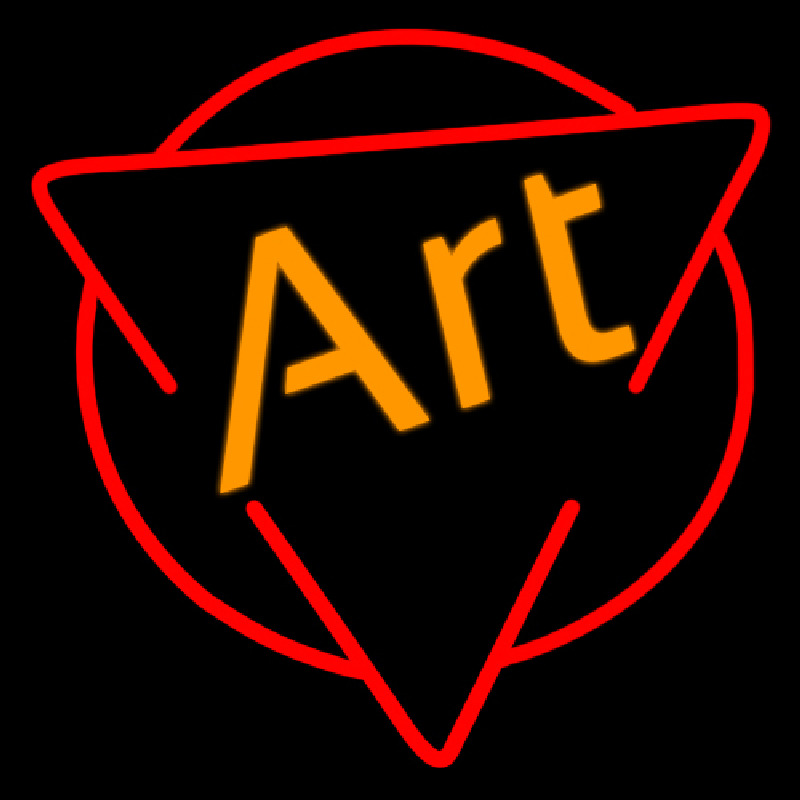 Custom Art With Triangle Neon Sign USA