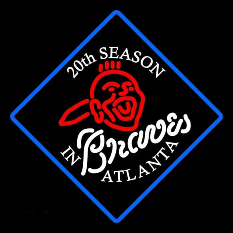 Custom Atlanta Braves Anniversary 1985 Logo MLB Neon Sign Neon Sign USA