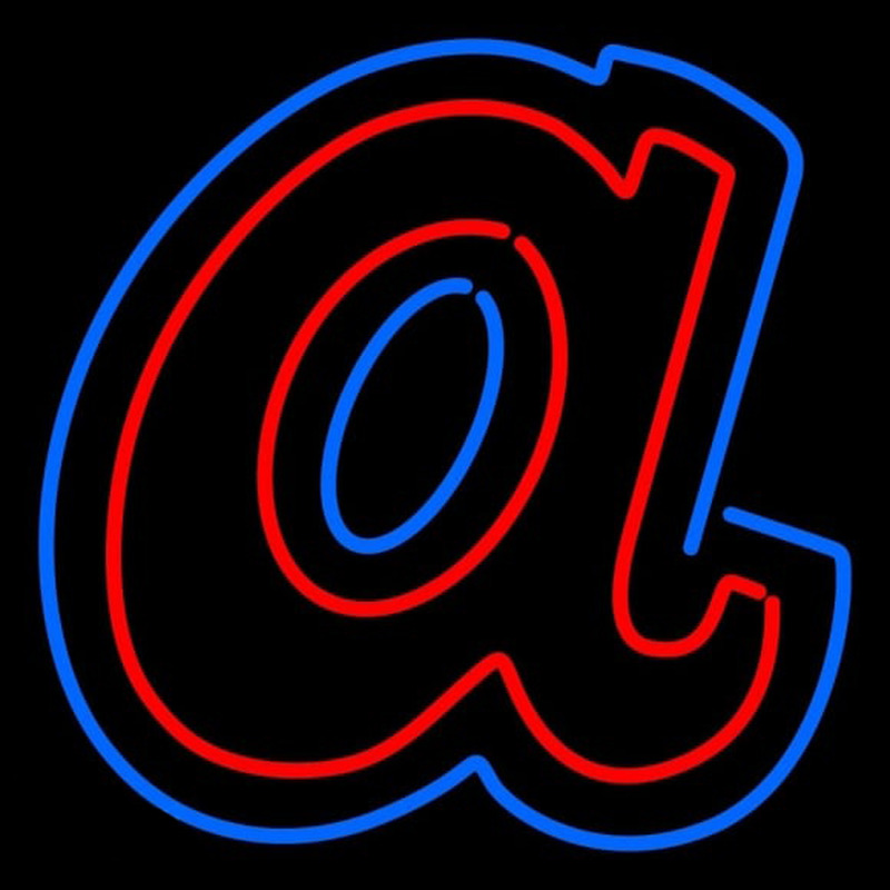 Custom Atlanta Braves Cap 1972 1980 Logos Logo MLB Neon Sign Neon Sign USA