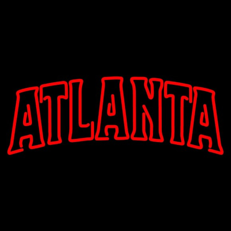 Custom Atlanta Hawks Wordmark Pres Logo NBA Neon Sign Neon Sign USA