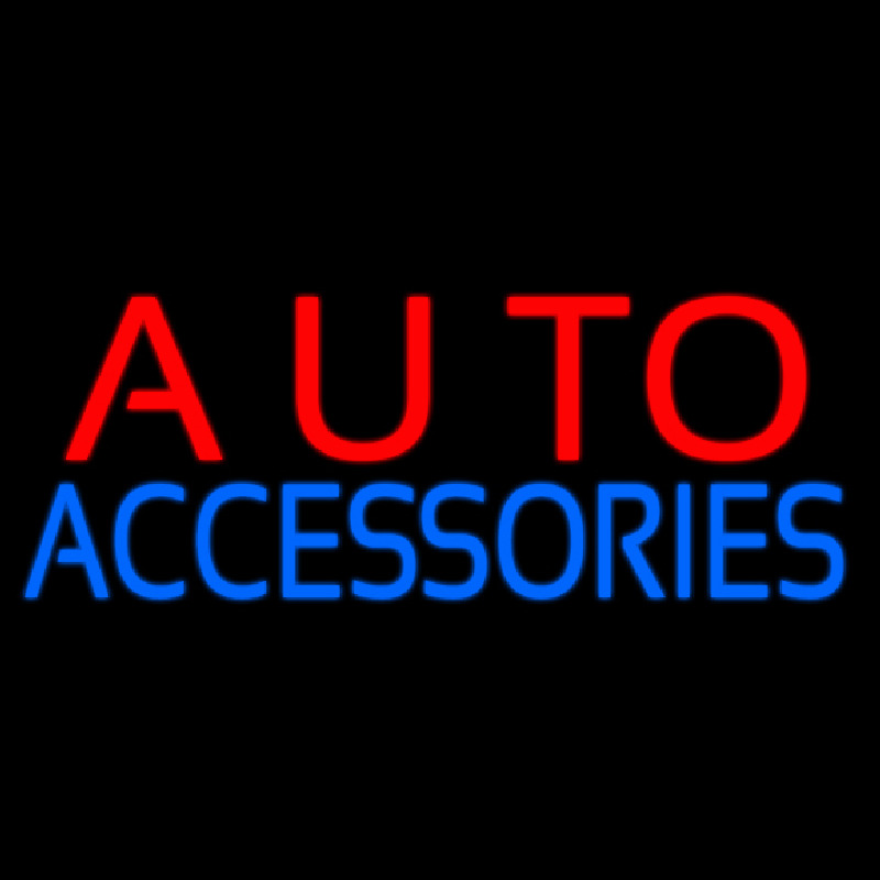 Custom Auto Accessories Neon Sign USA
