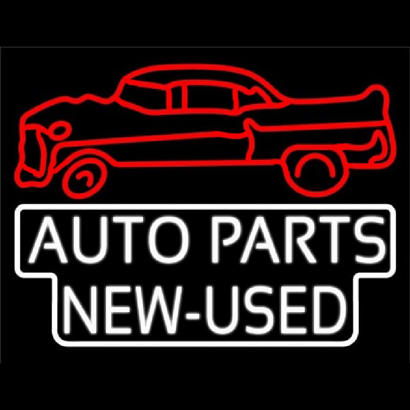 Custom Auto Parts New Used Car Logo Neon Sign USA