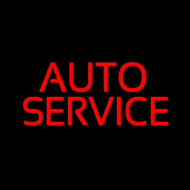Custom Auto Service Neon Sign USA