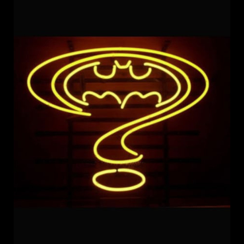 Custom BAT Man Question Mark Retro Neon Sign USA