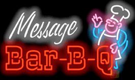 Custom BBQ Neon Sign USA
