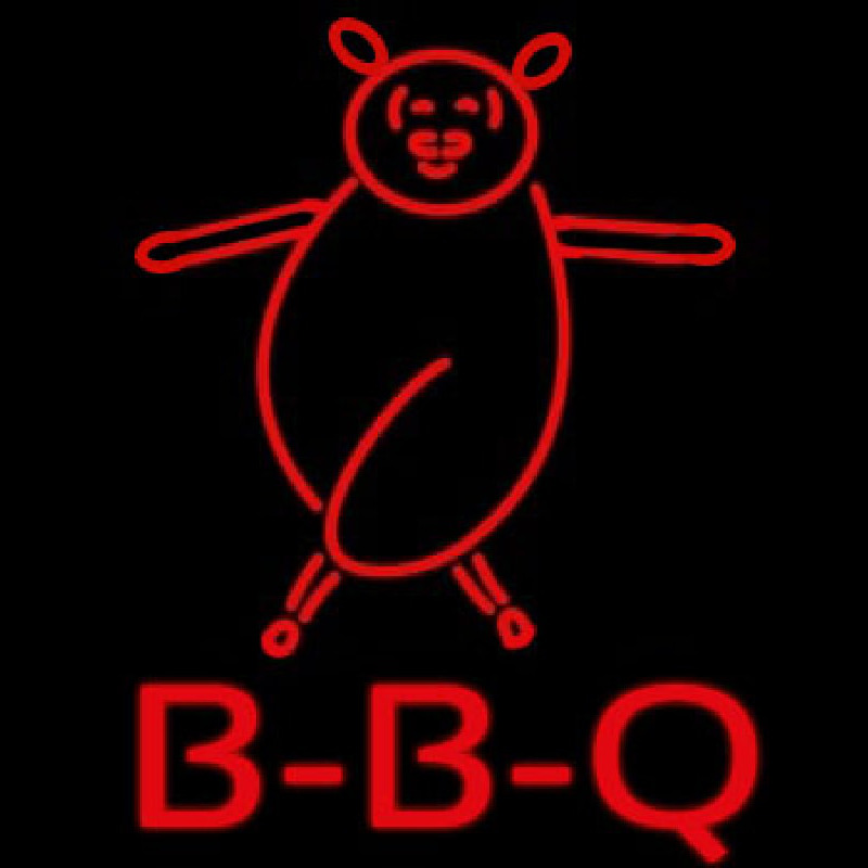 Custom BBQ Pig Neon Sign USA
