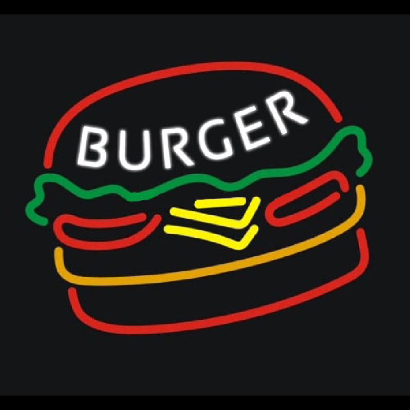 Custom BURGER Neon Sign USA