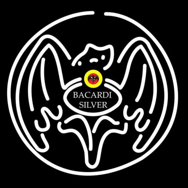Custom Bacardi Silver Bat Rum Sign Neon Sign USA