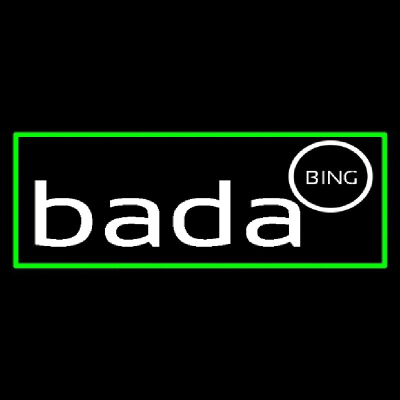 Custom Bada Bing Strip Club With Green Border Neon Sign USA