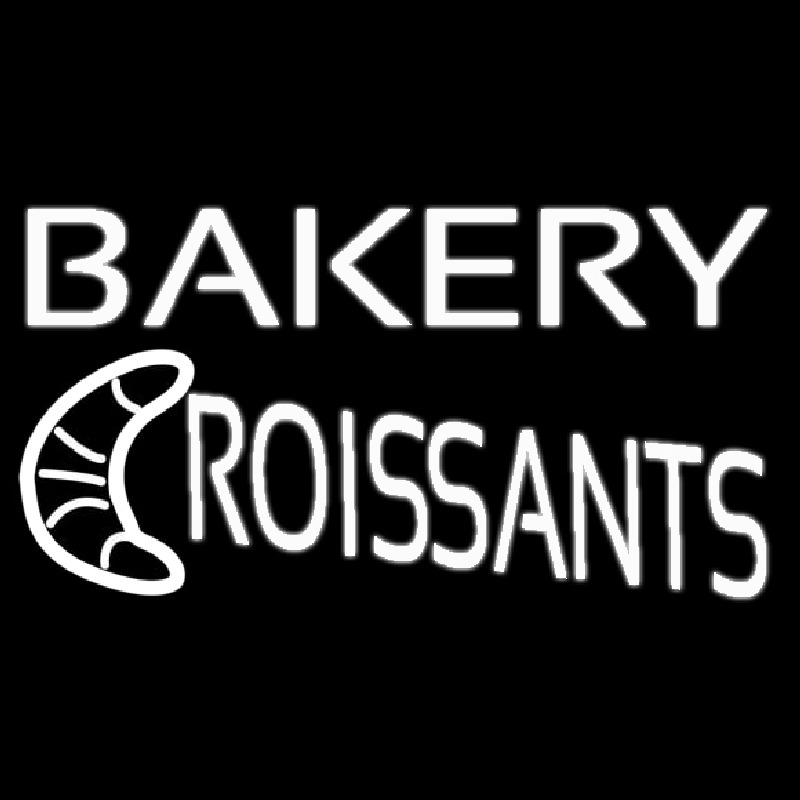 Custom Bakery Croissants Neon Sign USA
