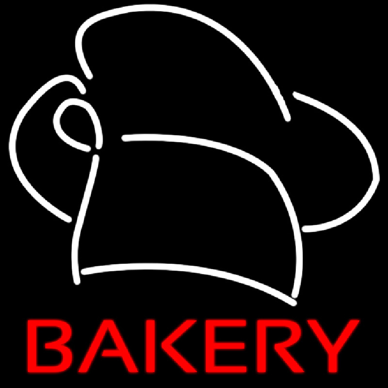 Custom Bakery Hat Neon Sign USA
