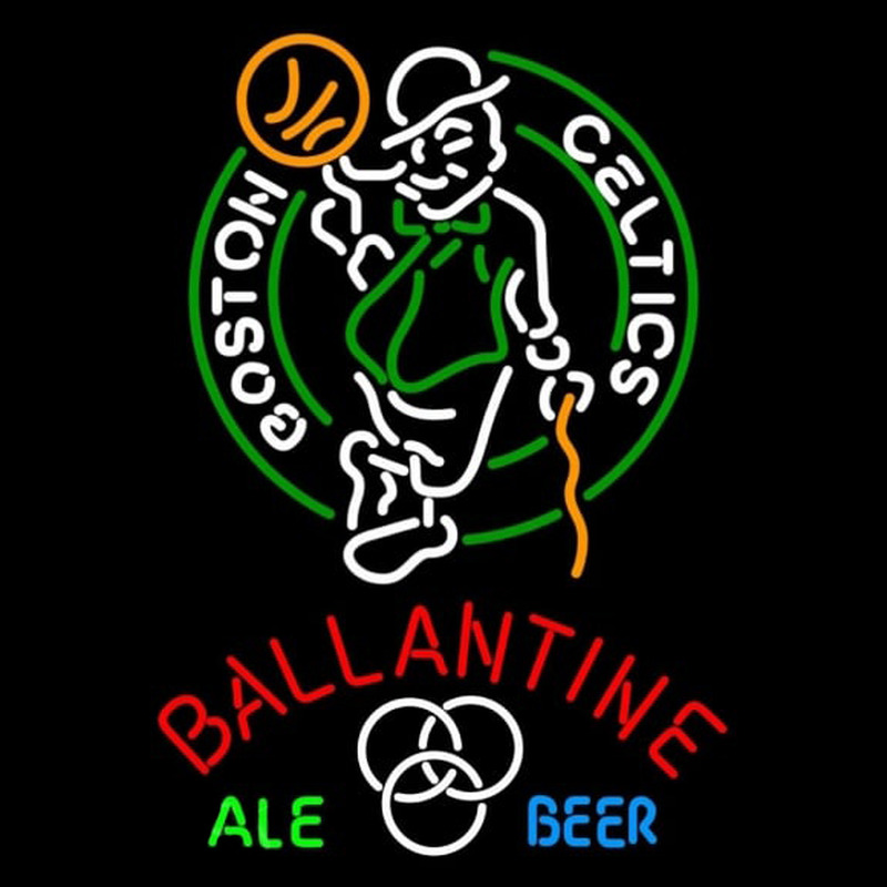 Custom Ballantine Boston Celtics NBA Beer Sign Neon Sign USA