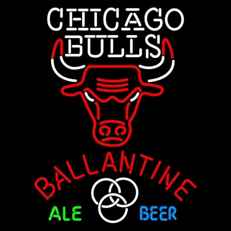 Custom Ballantine Chicago Bulls NBA Beer Sign Neon Sign USA