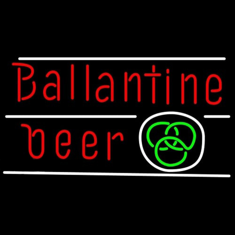 Custom Ballantine Green Logo Beer Neon Sign USA