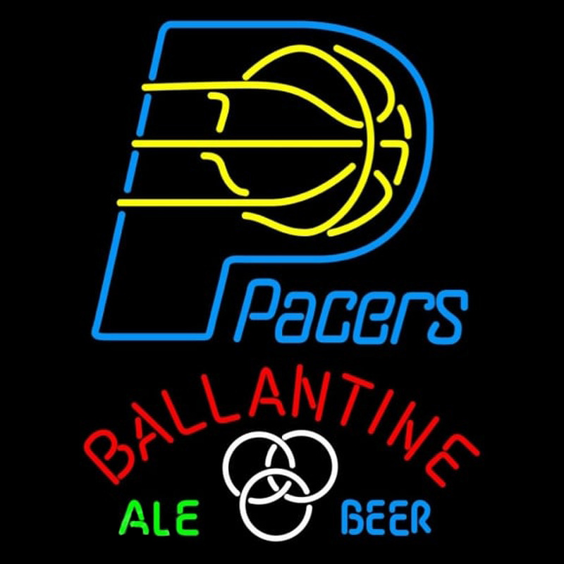 Custom Ballantine Indiana Pacers NBA Beer Sign Neon Sign USA
