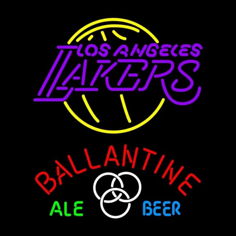 Custom Ballantine Los Angeles Lakers NBA Beer Sign Neon Sign USA