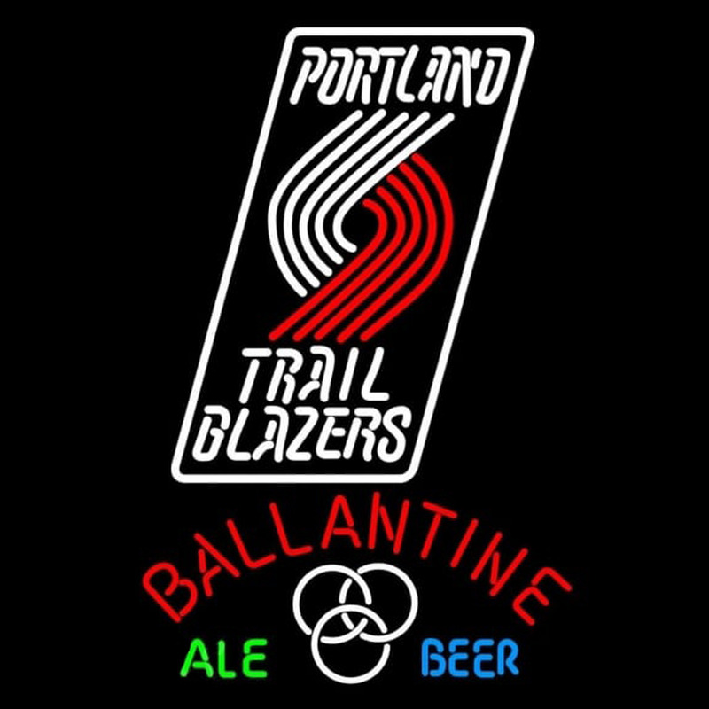 Custom Ballantine Portland Trail Blazers NBA Beer Sign Neon Sign USA