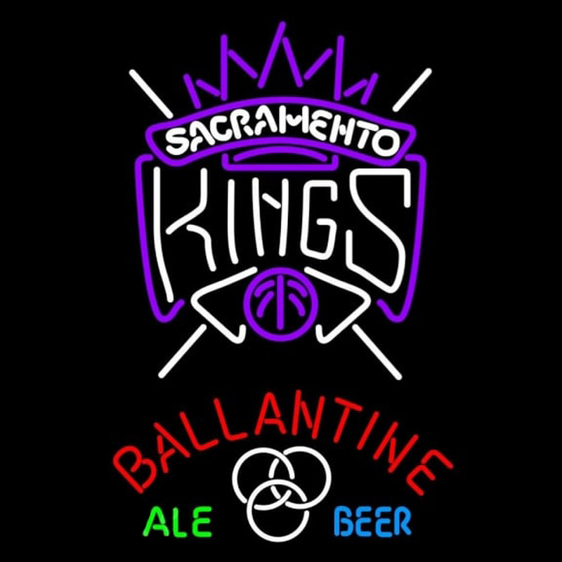 Custom Ballantine Sacramento Kings NBA Beer Sign Neon Sign USA