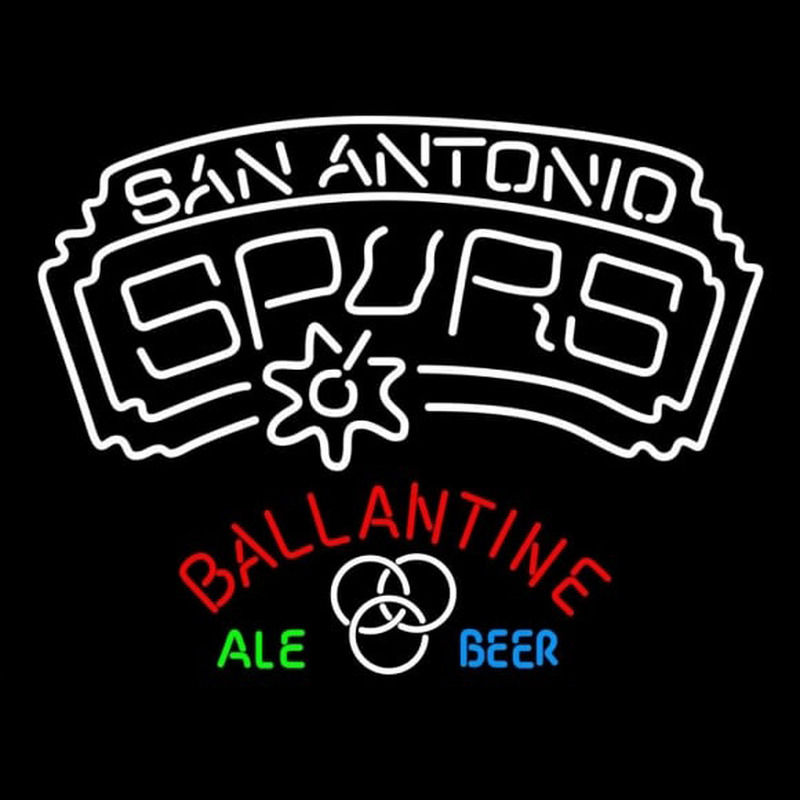 Custom Ballantine San Antonio Spurs NBA Beer Sign Neon Sign USA