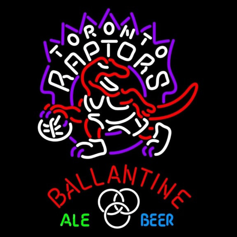 Custom Ballantine Toronto Raptors NBA Beer Sign Neon Sign USA